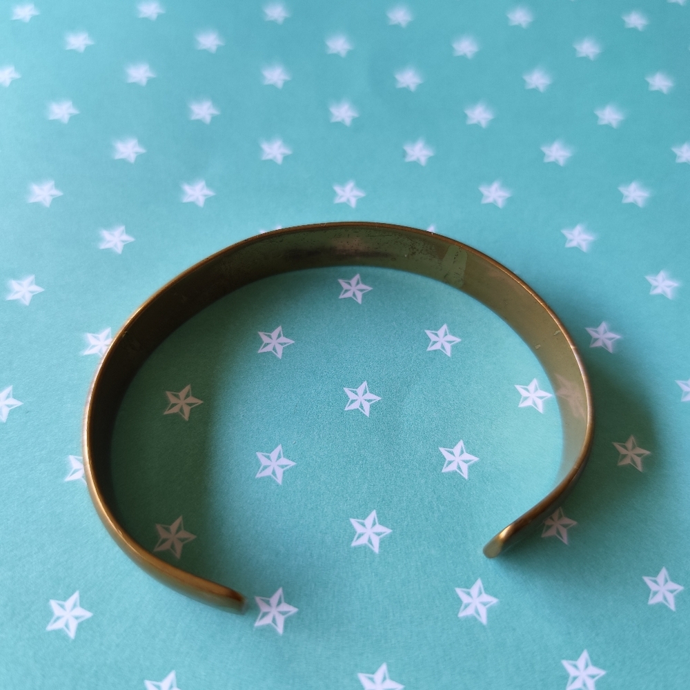 Sergio Lub Gold Tone Cuff Bracelet